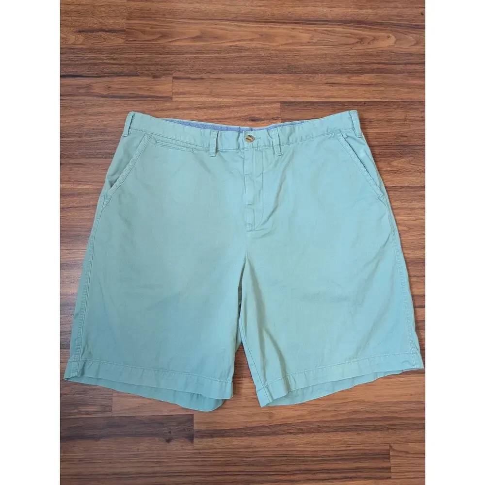 Polo Ralph Lauren Chino Shorts Size 40 Green Relaxed Fit Casual Preppy Coastal